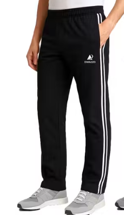 Diwazzo Pack of 2 Men's Cotton Track Pants with Contrast Stripes