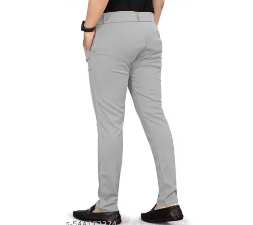 Lycra Men's Trouser Combo II Men's Regular Casual Pants Combo II Men's Regular Fit Casual Trouser (Pack of 2)