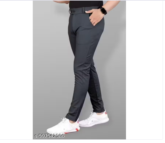 Lycra Men's Trouser Combo II Men's Regular Casual Pants Combo II Men's Regular Fit Casual Trouser (Pack of 2)