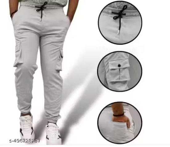 Men's cargo trouser regular fit multy pocket trouser