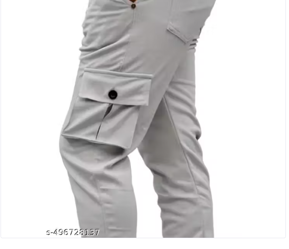 Men's cargo trouser regular fit multy pocket trouser