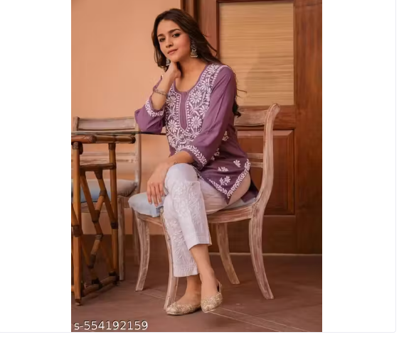 Women’s Short Rayon Kurti | Printed Kurti for Everyday Comfort | Trendy Ethnic Wear |