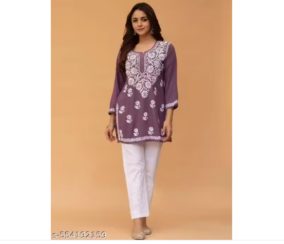 Women’s Short Rayon Kurti | Printed Kurti for Everyday Comfort | Trendy Ethnic Wear |