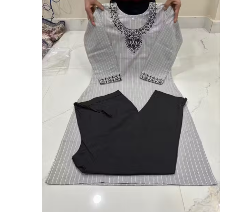 Khadi Cotton kurti pant