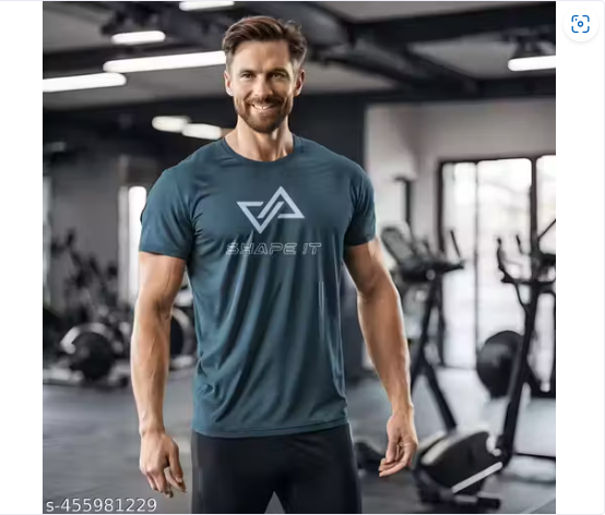 Men's Dri-Fit Polyester T-Shirt – Moisture-Wicking, Quick-Dry Activewear for Gym -SHAPE