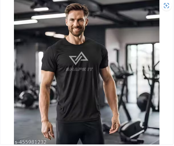 Men's Dri-Fit Polyester T-Shirt – Moisture-Wicking, Quick-Dry Activewear for Gym -SHAPE