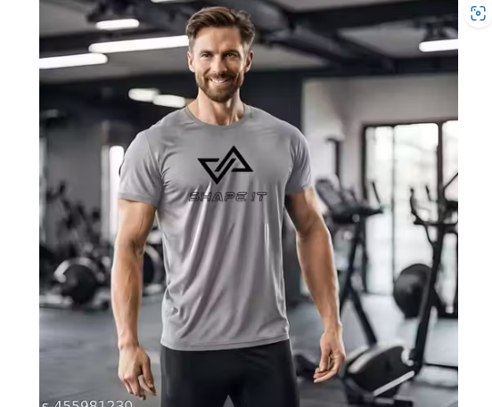 Men's Dri-Fit Polyester T-Shirt – Moisture-Wicking, Quick-Dry Activewear for Gym -SHAPE