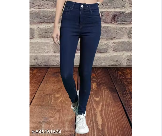 Women's Silk Stretchable Mid Rise Jeans