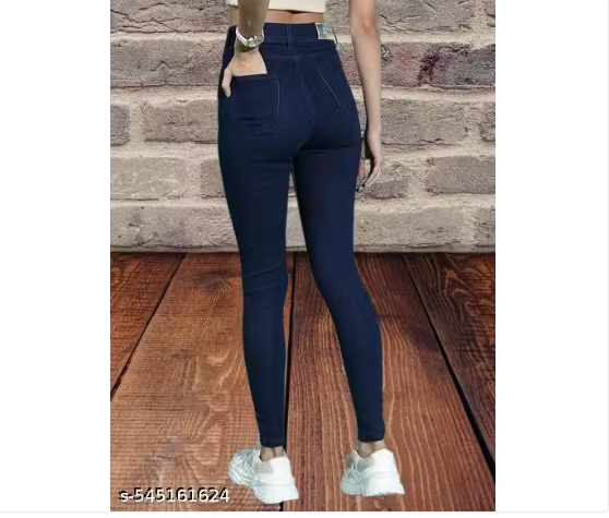 Women's Silk Stretchable Mid Rise Jeans