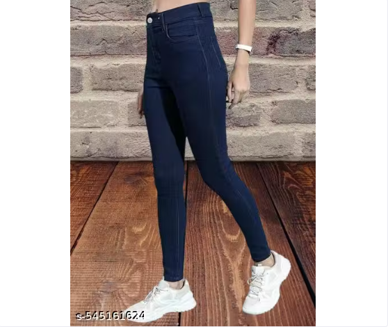 Women's Silk Stretchable Mid Rise Jeans