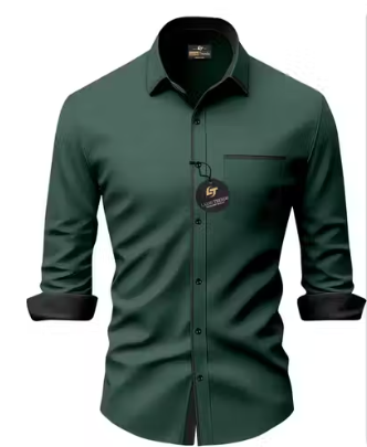 Men Regular Fit Solid Men Shirt